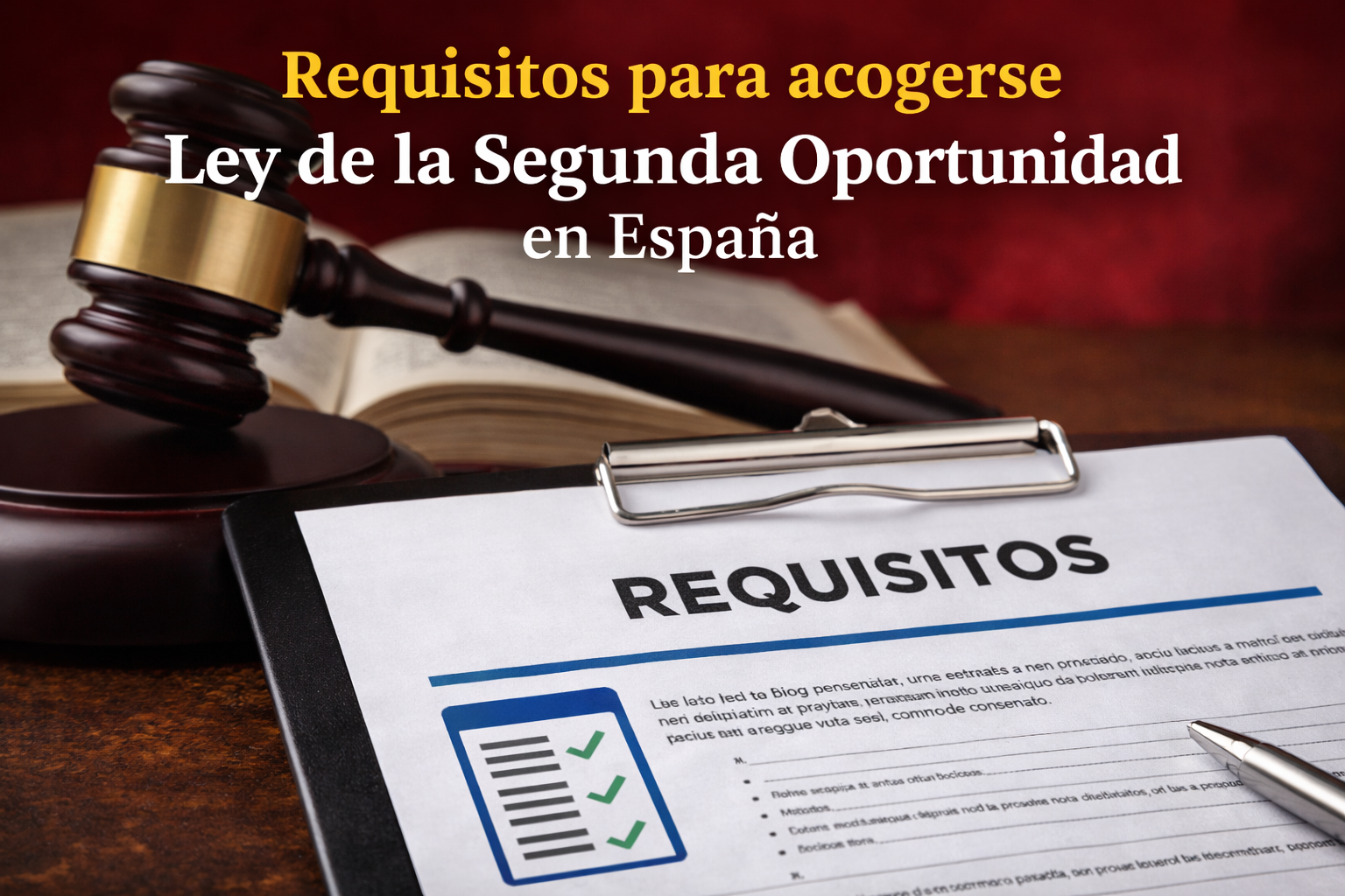 Requisitos Ley de la Segunda Oportunidad en España